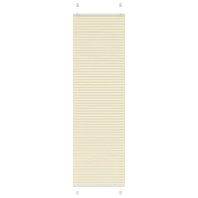 Klostuotos žaliuzės, kreminės spalvos, 60x200 cm, audinys, plotis 59,4 cm, poliesteris