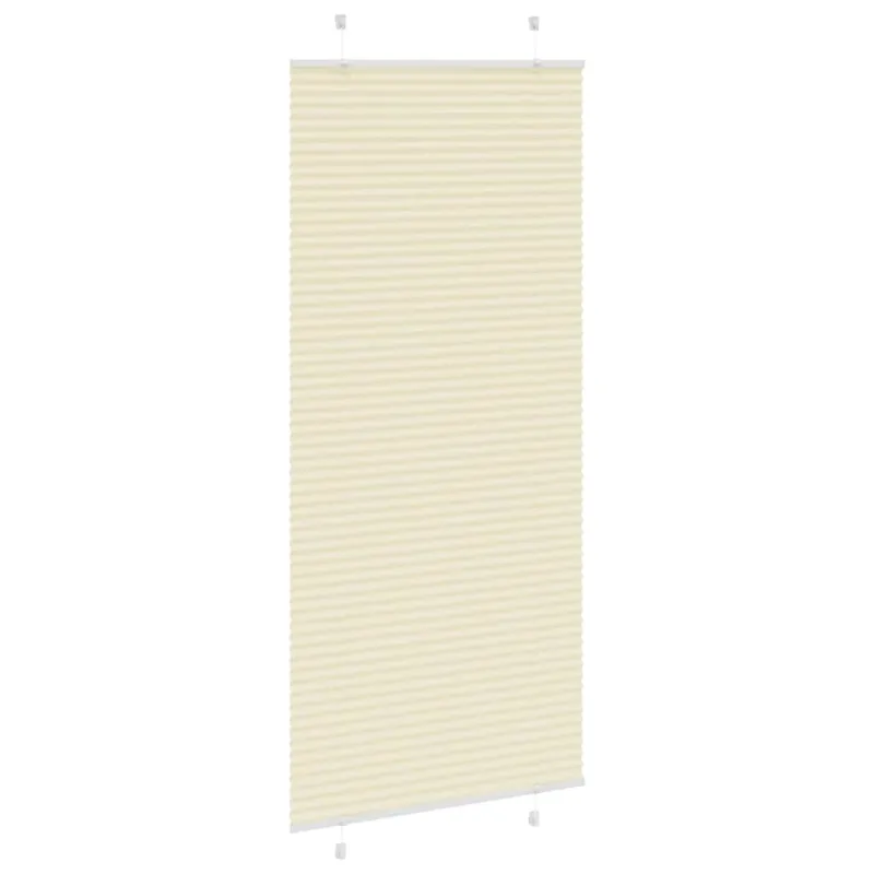 Klostuotos žaliuzės, kreminės spalvos, 95x200 cm, audinys, plotis 94,4 cm, poliesteris