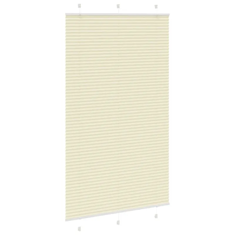 Klostuotos žaliuzės, kreminės spalvos, 120x200 cm, audinys, plotis 119,4 cm, poliesteris