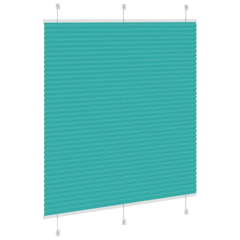 Klostuotos žaliuzės, petroletiškai žalios, 115x100 cm, audinys, plotis 114,4 cm, poliesteris