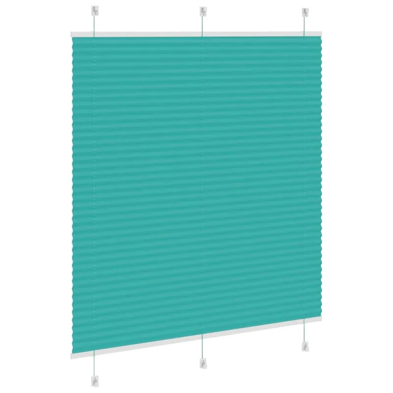 Klostuotos žaliuzės, petroletiškai žalios, 120x100 cm, audinys, plotis 119,4 cm, poliesteris