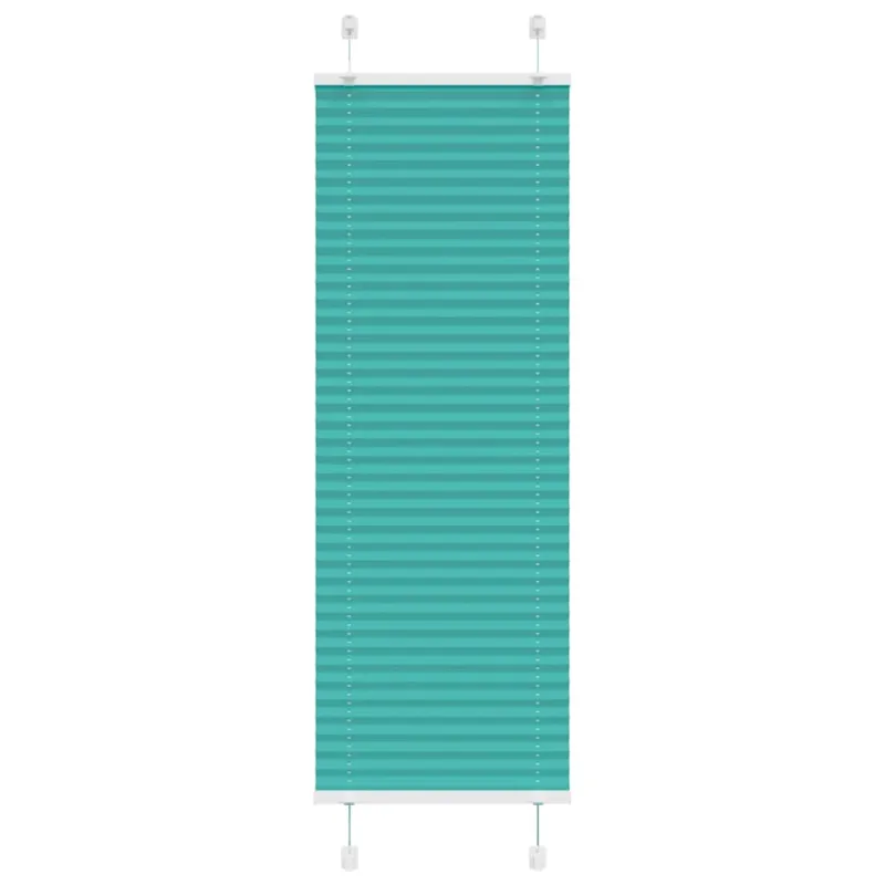 Klostuotos žaliuzės, petroletiškai žalios, 40x150 cm, audinys, plotis 39,4 cm, poliesteris