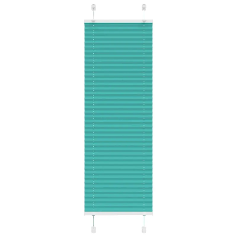 Klostuotos žaliuzės, petroletiškai žalios, 45x150 cm, audinys, plotis 44,4 cm, poliesteris