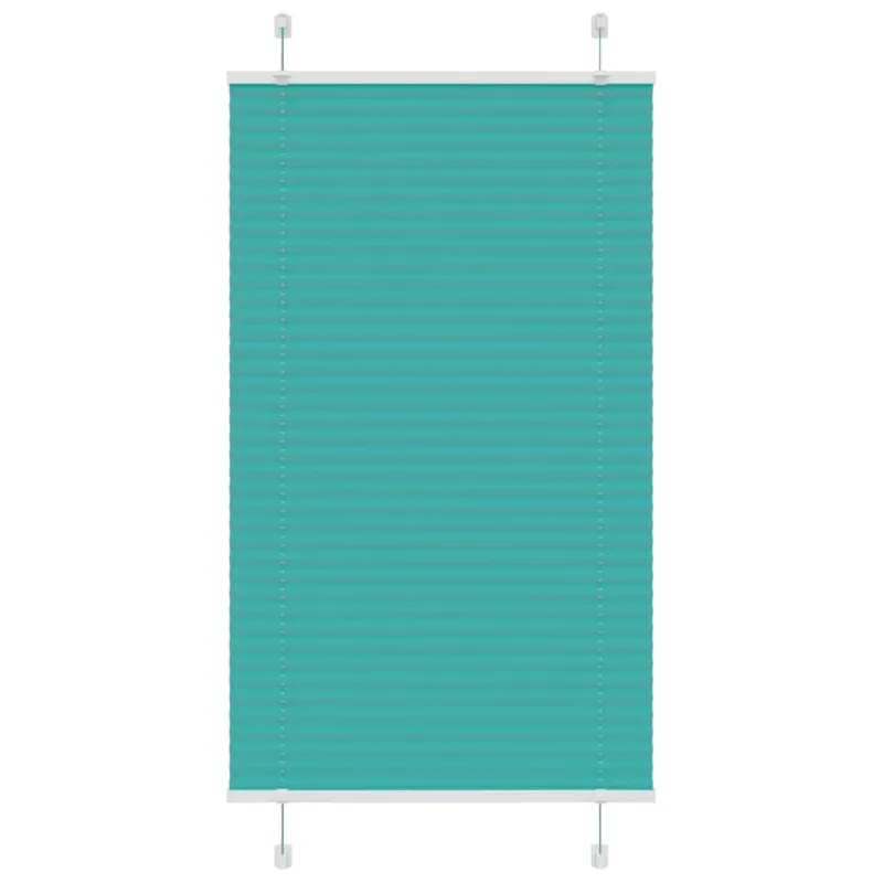 Klostuotos žaliuzės, petroletiškai žalios, 75x150 cm, audinys, plotis 74,4 cm, poliesteris