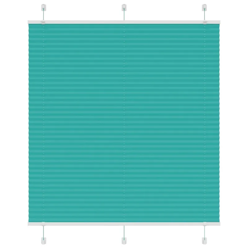 Klostuotos žaliuzės, petroletiškai žalios, 115x150 cm, audinys, plotis 114,4 cm, poliesteris