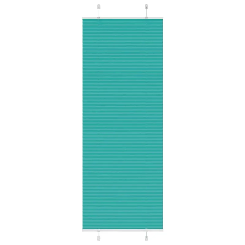 Klostuotos žaliuzės, petroletiškai žalios, 75x200 cm, audinys, plotis 74,4 cm, poliesteris