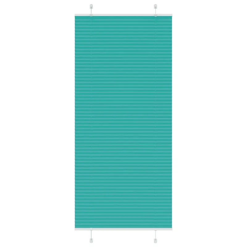Klostuotos žaliuzės, petroletiškai žalios, 85x200 cm, audinys, plotis 84,4 cm, poliesteris