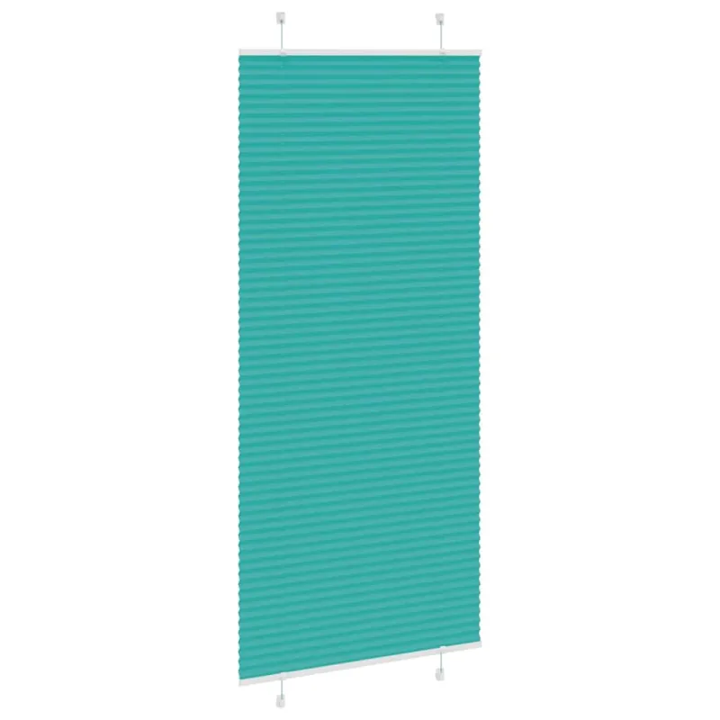 Klostuotos žaliuzės, petroletiškai žalios, 85x200 cm, audinys, plotis 84,4 cm, poliesteris