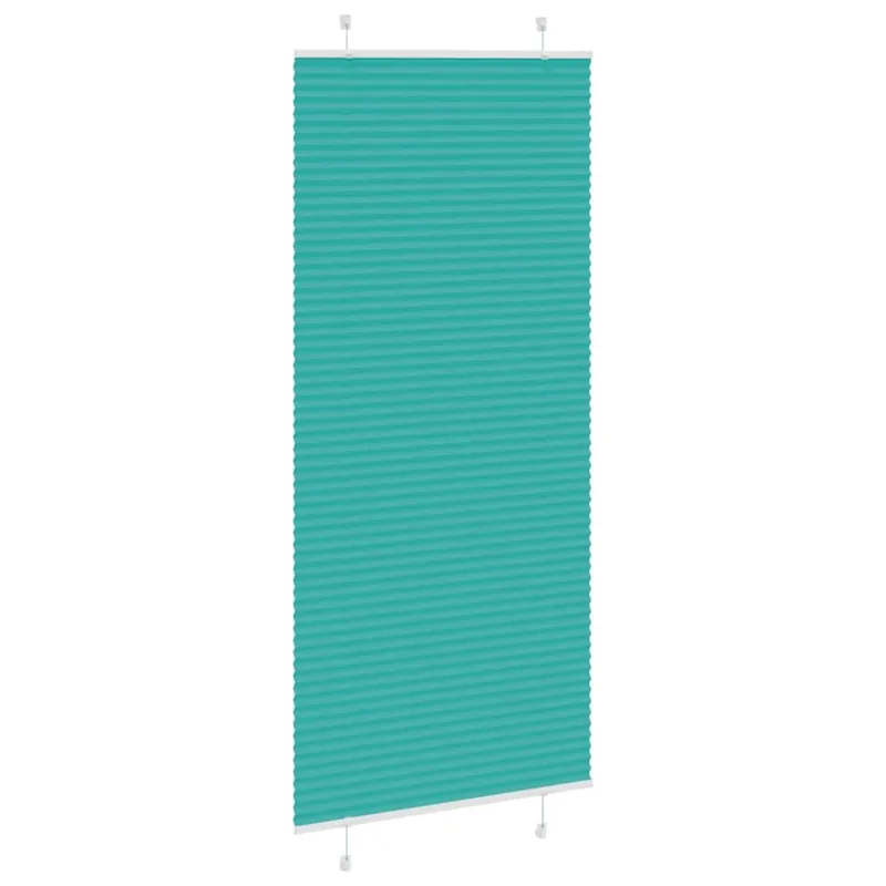 Klostuotos žaliuzės, petroletiškai žalios, 90x200 cm, audinys, plotis 89,4 cm, poliesteris