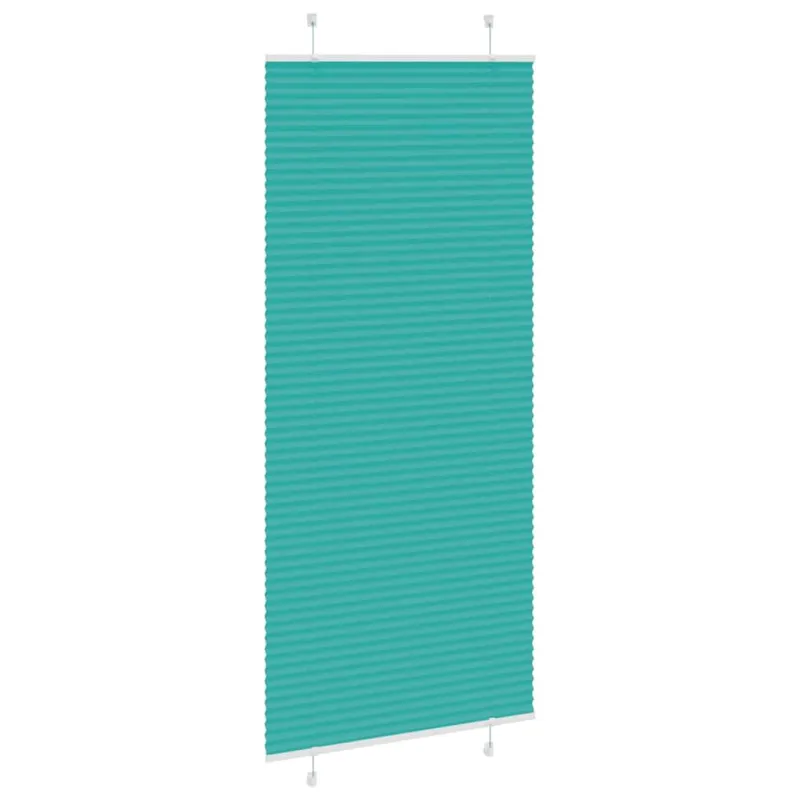 Klostuotos žaliuzės, petroletiškai žalios, 90x200 cm, audinys, plotis 89,4 cm, poliesteris