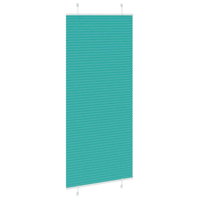 Klostuotos žaliuzės, petroletiškai žalios, 95x200 cm, audinys, plotis 94,4 cm, poliesteris