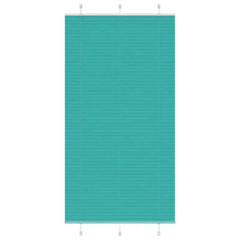 Klostuotos žaliuzės, petroletiškai žalios, 105x200 cm, audinys, plotis 104,4 cm, poliesteris