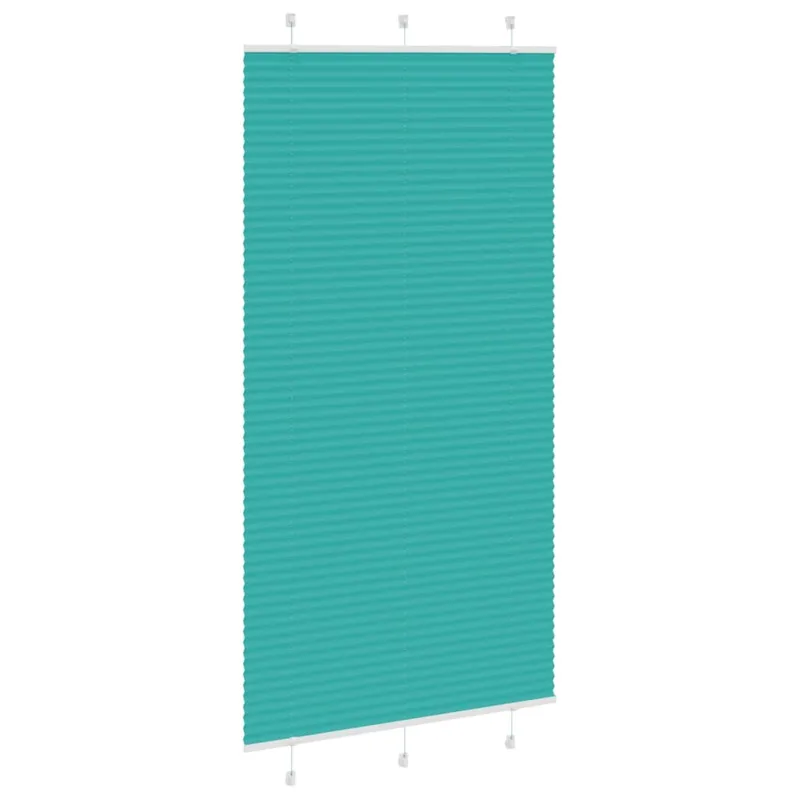 Klostuotos žaliuzės, petroletiškai žalios, 105x200 cm, audinys, plotis 104,4 cm, poliesteris