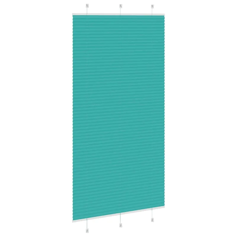 Klostuotos žaliuzės, petroletiškai žalios, 105x200 cm, audinys, plotis 104,4 cm, poliesteris