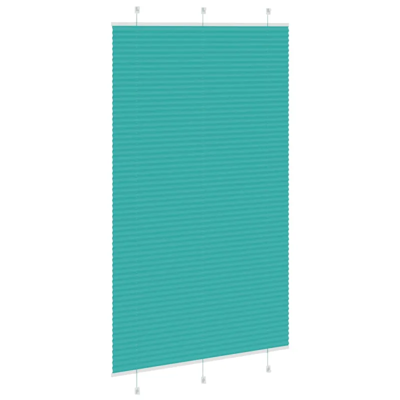 Klostuotos žaliuzės, petroletiškai žalios, 120x200 cm, audinys, plotis 119,4 cm, poliesteris