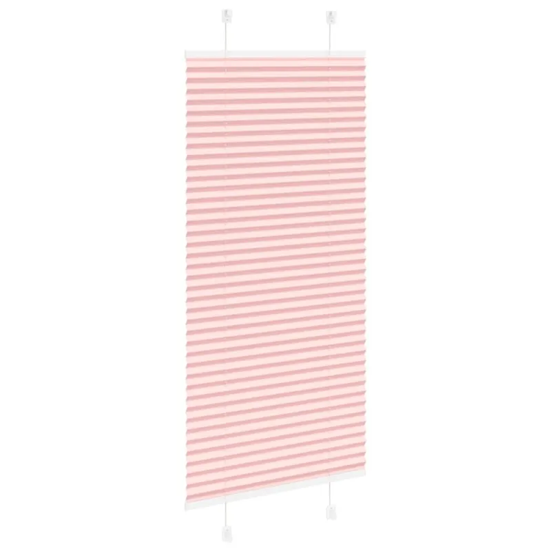Klostuotos žaliuzės, rožinės, 60x100 cm, audinys, plotis 59,4 cm, poliesteris