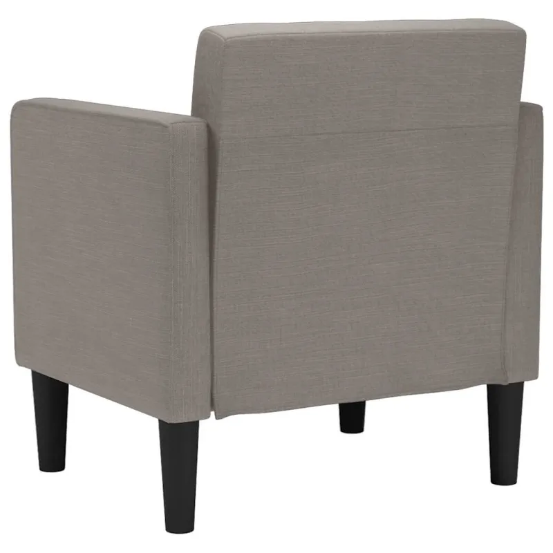 Sofa-kėdė su porankiais, pilkai ruda, 53 cm, audinys
