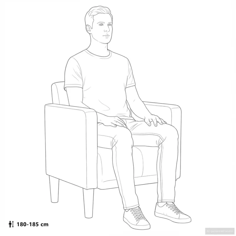 Sofa-kėdė su porankiais, šviesiai geltona, 53 cm, audinys