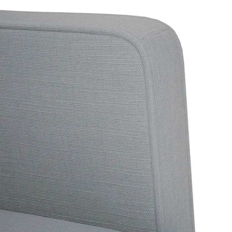 Dvivietė sofa, šviesiai pilka, 111 cm, audinys