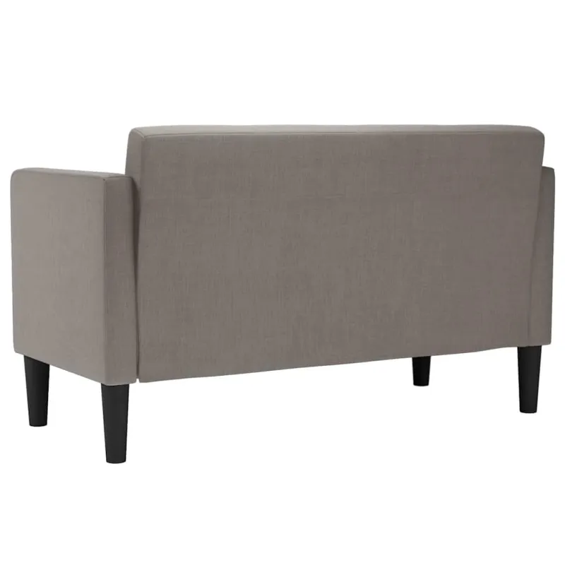 Dvivietė sofa, pilkai ruda, 111 cm, audinys