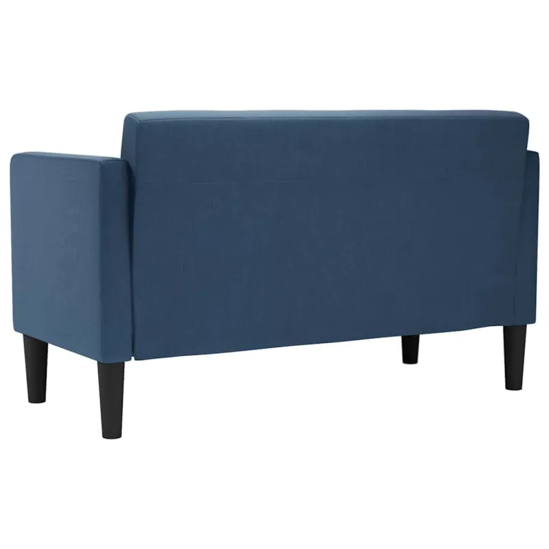 Dvivietė sofa, mėlyna, 111 cm, audinys