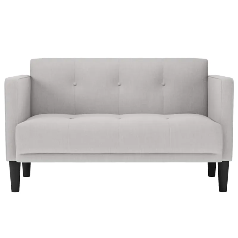 Dvivietė sofa, debesų pilka, 111 cm, audinys