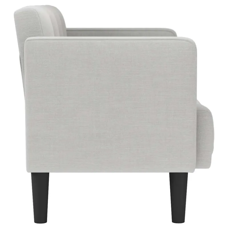 Dvivietė sofa, debesų pilka, 111 cm, audinys