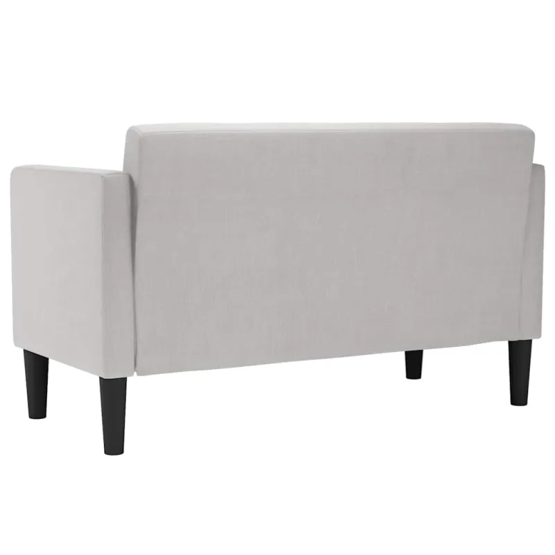 Dvivietė sofa, debesų pilka, 111 cm, audinys