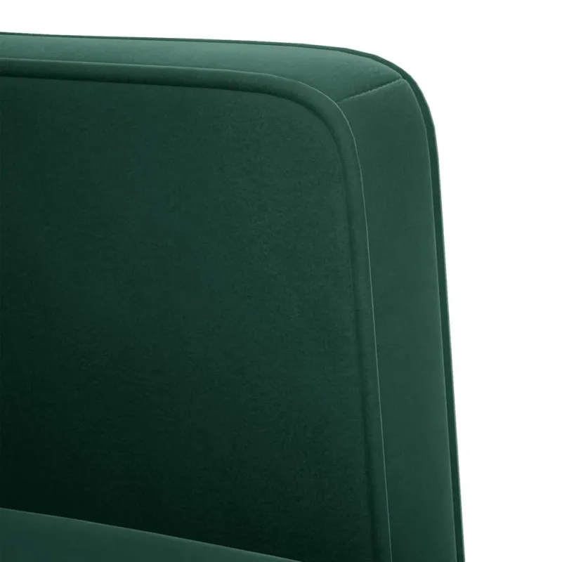 Dvivietė sofa, tamsiai žalia, 111 cm, aksomas
