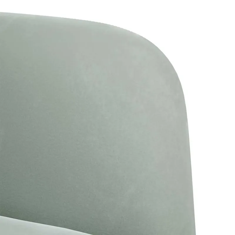 Dvivietė sofa, šviesiai pilka, 109 cm, aksomas