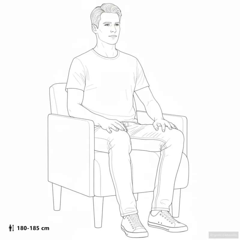 Sofa-kėdė su porankiais, kreminės spalvos, 55 cm, aksomas