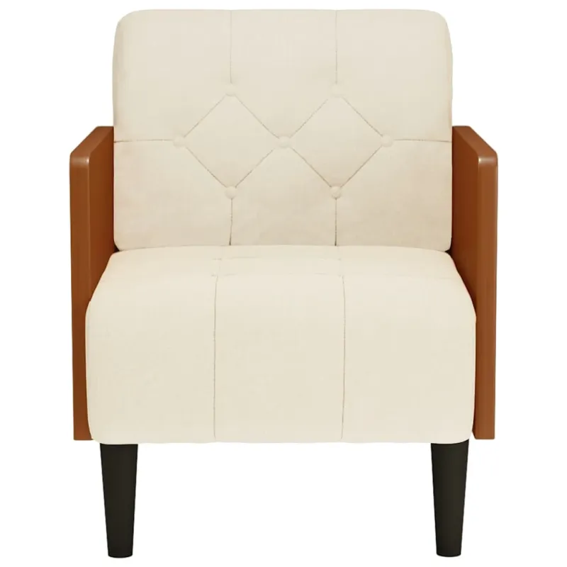 Sofa-kėdė su porankiais, 55 cm, linas
