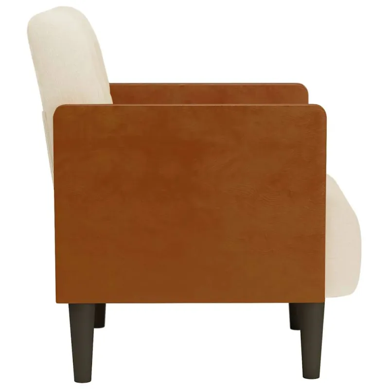 Sofa-kėdė su porankiais, 55 cm, linas