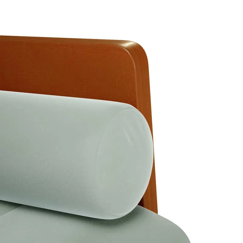 Dvivietė sofa su pagalvėlėmis, šviesiai pilka, 110 cm, aksomas