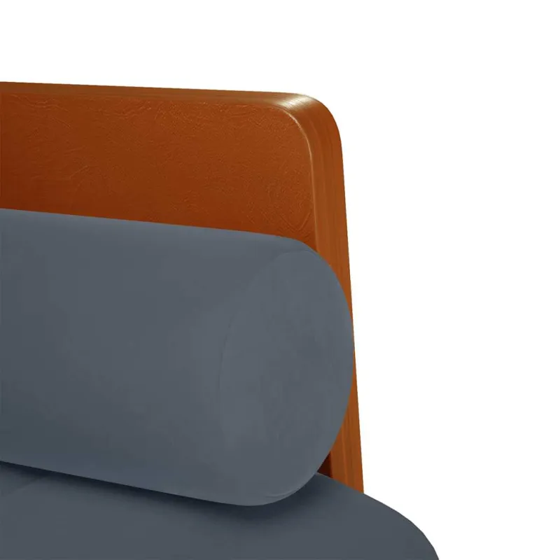 Dvivietė sofa su pagalvėlėmis, tamsiai pilka, 110 cm, aksomas