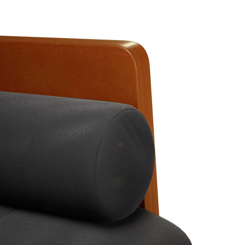 Dvivietė sofa su pagalvėlėmis, juoda, 110 cm, aksomas