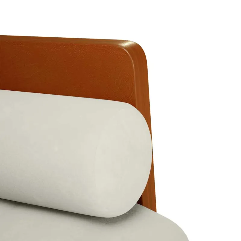 Dvivietė sofa su pagalvėlėmis, kreminės spalvos, 110 cm, aksomas