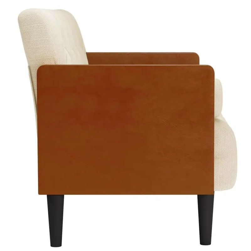 Dvivietė sofa su pagalvėlėmis, 110 cm, linas