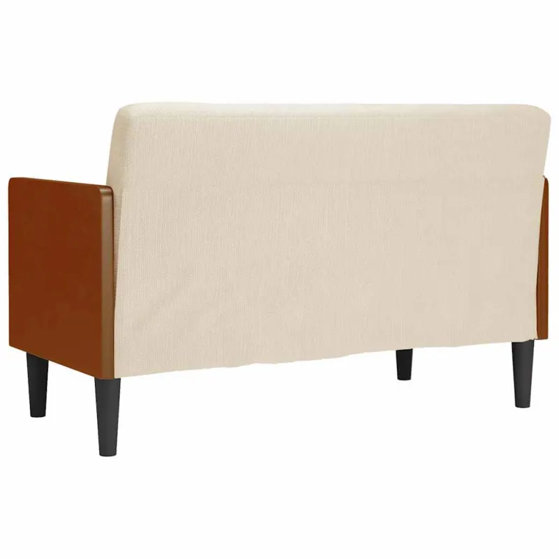 Dvivietė sofa su pagalvėlėmis, 110 cm, linas