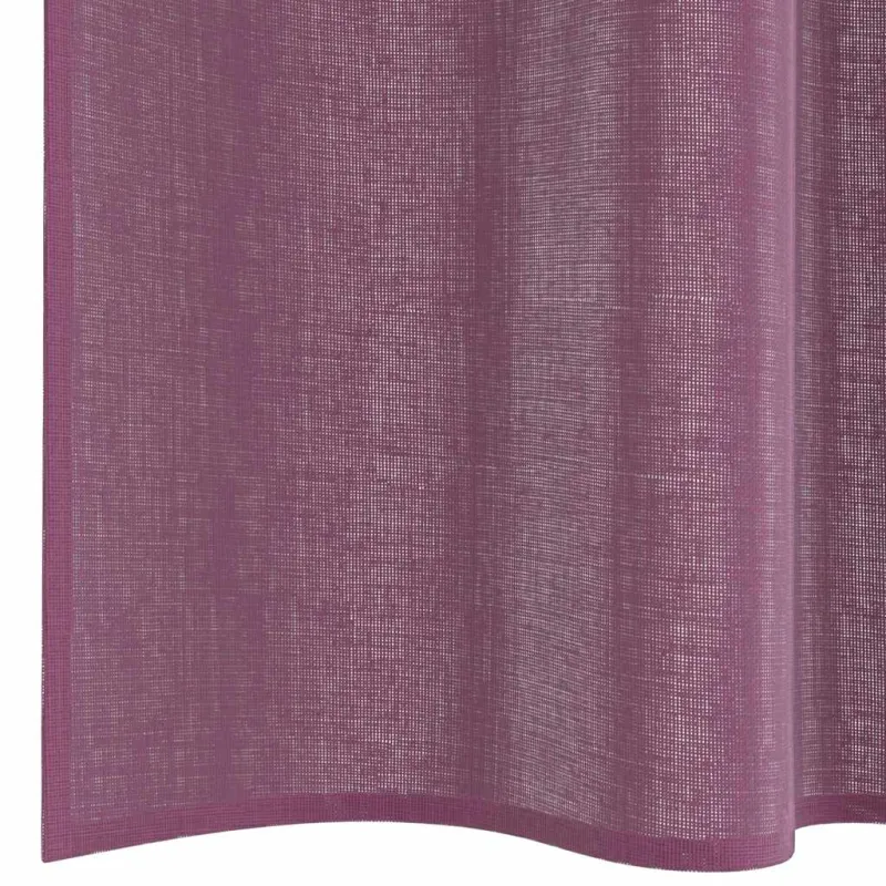 Voilės užuolaidos su kišenėmis karnizui, 2 vnt., violetinės