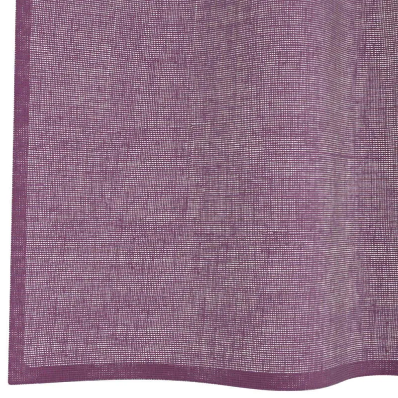 Voilės užuolaidos su kilpelėmis, 2 vnt., violetinės, 140x175 cm