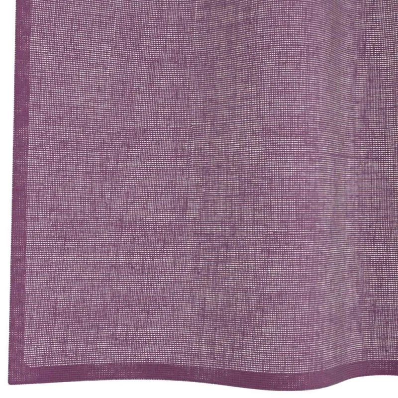 Voilės užuolaidos su kilpelėmis, 2 vnt., violetinės, 140x225 cm