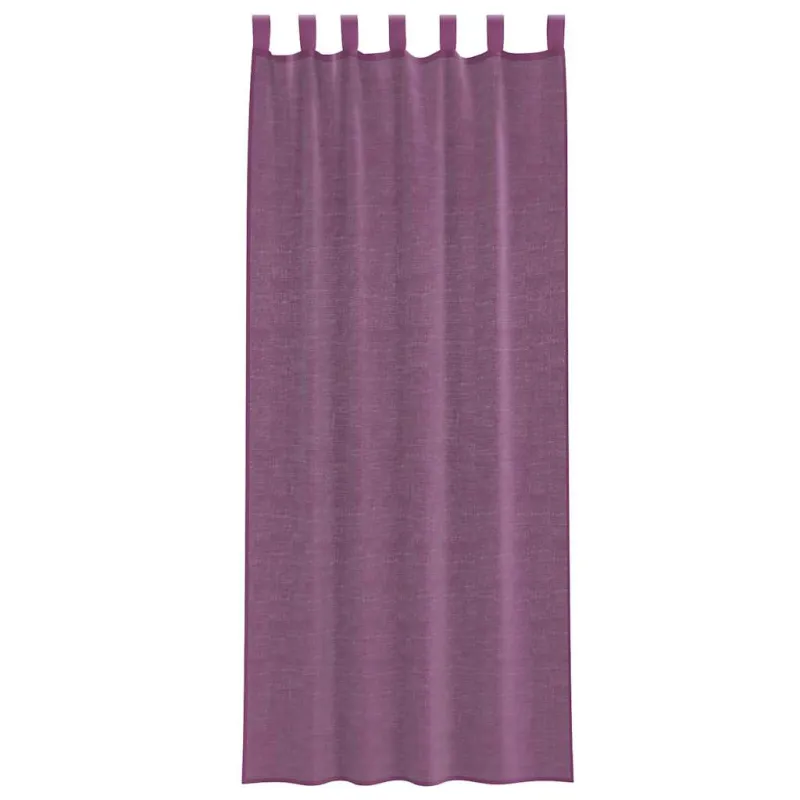 Voilės užuolaidos su kilpelėmis, 2 vnt., violetinės, 140x260 cm