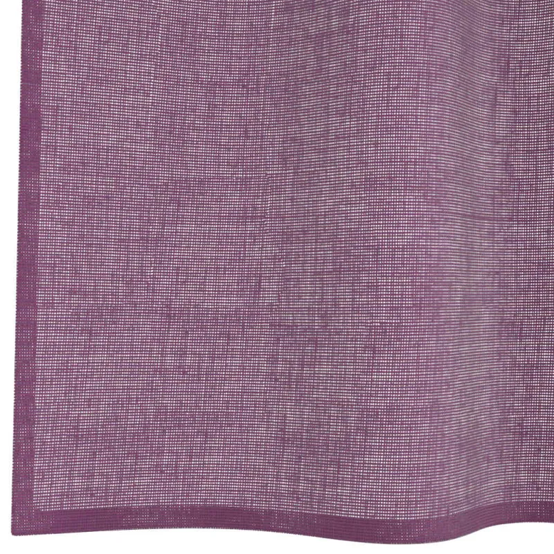 Voilės užuolaidos su kilpelėmis, 2 vnt., violetinės, 140x260 cm