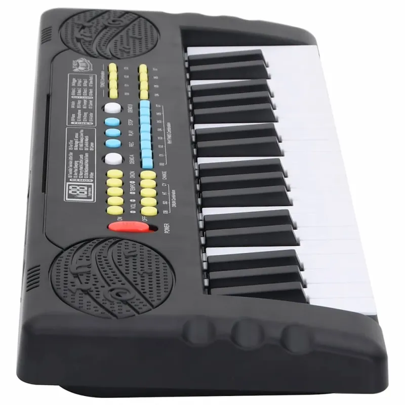 37 klavišų elektrinis pianinas su mikrofonu vaikams