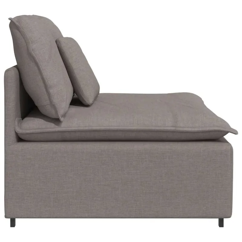 Modulinė sofa su pagalvėlėmis, pilkai ruda, 100 cm