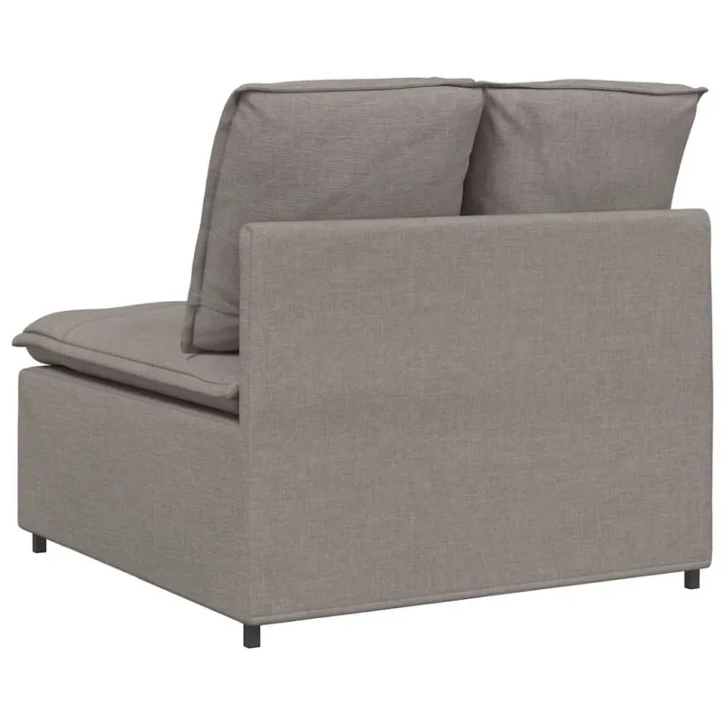 Modulinė sofa su pagalvėlėmis, pilkai ruda, 100 cm