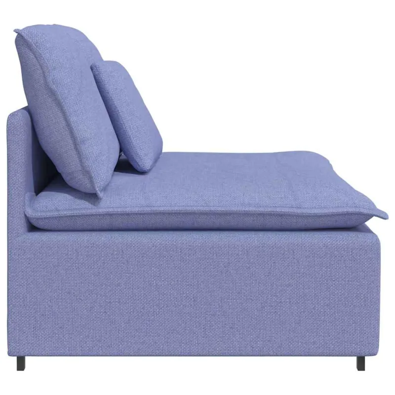 Modulinė sofa su pagalvėlėmis, džinsinės mėlynos spalvos, 100 cm