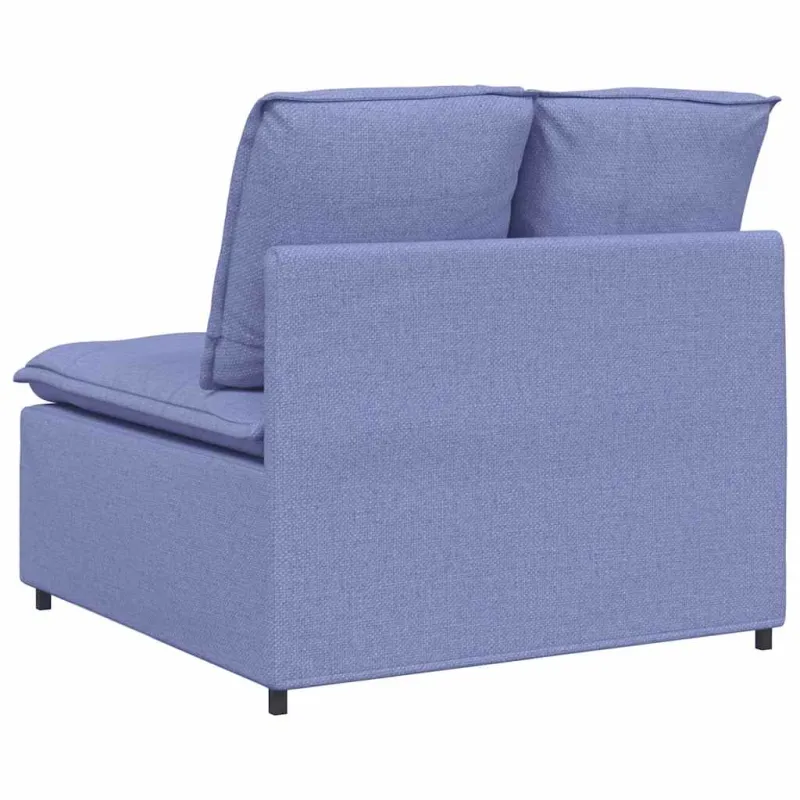 Modulinė sofa su pagalvėlėmis, džinsinės mėlynos spalvos, 100 cm