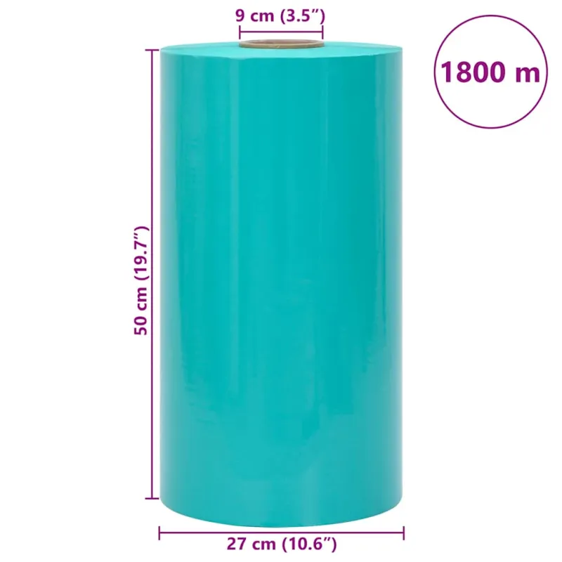 Žemės ūkio tempiamoji plėvelė, žalia, 25 µm, 50 cm x 1800 m